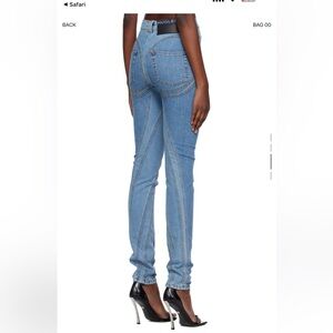 Mugler Blue Spiral Jeans
Size: FR 40